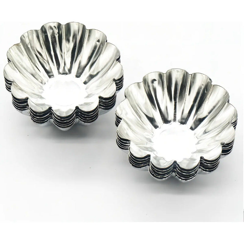 Pack X12 Molde Mini Tartaleta Tarta Moldes Aluminio 4,5cm Molde Tartaleta Molde Aluminio Molde De Tarta Molde Tartaleta Molde Mini Kuchen Resistentes Mini Tartaletas Pies Postres Pasteleriuscl Gris