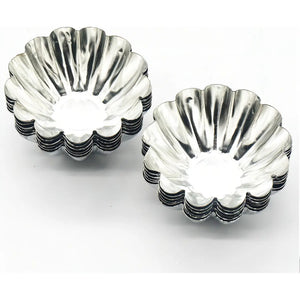 Pack X12 Molde Mini Tartaleta Tarta Moldes Aluminio 4,5cm Molde Tartaleta Molde Aluminio Molde De Tarta Molde Tartaleta Molde Mini Kuchen Resistentes Mini Tartaletas Pies Postres Pasteleriuscl Gris