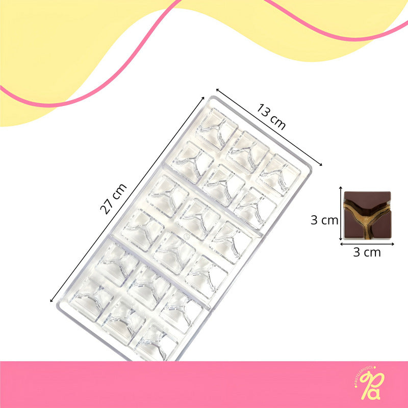 Moldes Para Chocolate Policarbonato Moldes Para Bombones 18c Transparente/ Molde Policarbonato Cuadrado