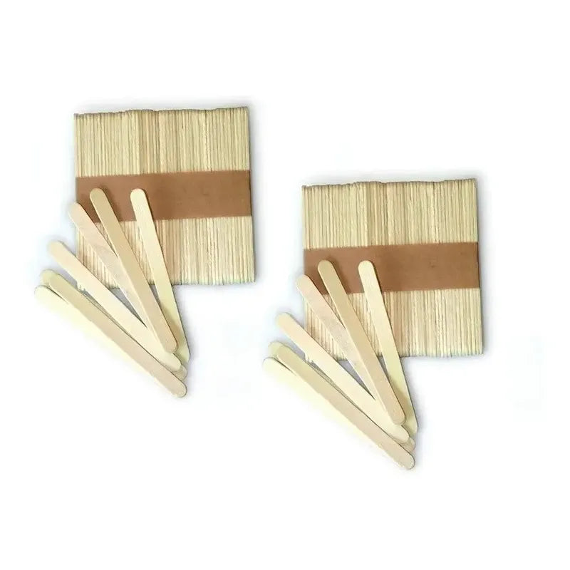 Pack X100 Palos Madera Paletas Palitos Helado Palos Helado  Crema
