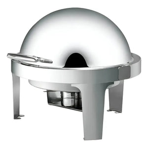 Chafing Dish Chafer Bufetera Buffet Vapor Chafer Redondo 5l Plateado