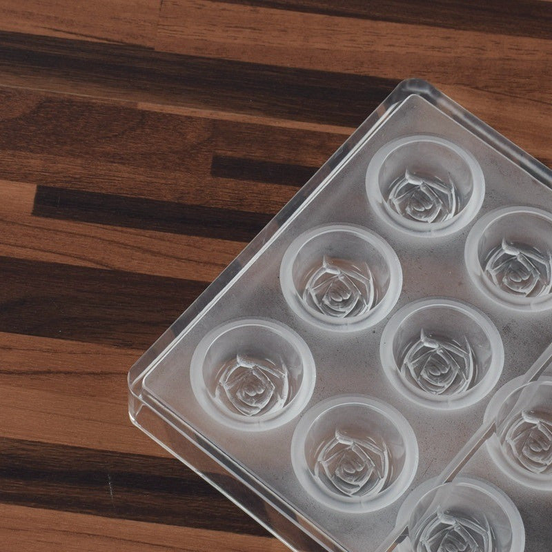 Molde Chocolate Acrilico Molde De Chocolate Molde Rosas Transparente