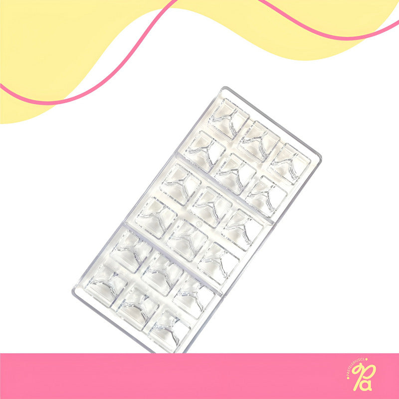 Moldes Para Chocolate Policarbonato Moldes Para Bombones 18c Transparente/ Molde Policarbonato Cuadrado