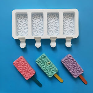 Molde Helados Moldes De Silicona Reposteria Molde Diamante
