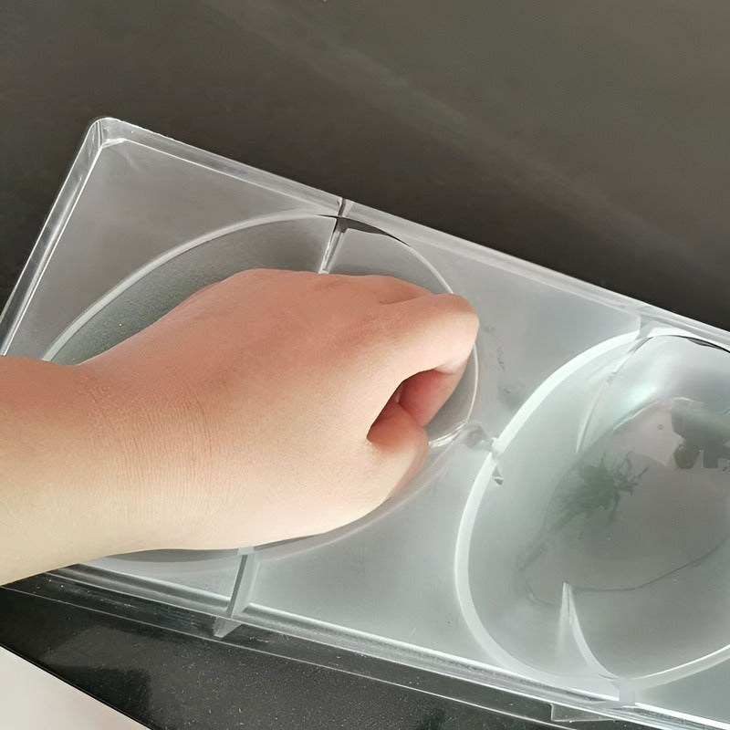 Molde Para Chocolate Policarbonato Molde Doble Huevo Pascua Transparente