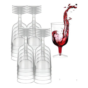 40 Copas De Vino Copa Acrilico Copa Plastico Copas 6oz/177ml Copas De Vino Copas De Acrílico Para Bar Copas... Transparente