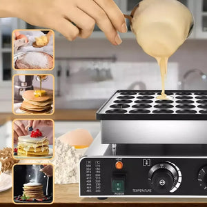 Waffle Mini Panqueques Wafle Panqueques Industrial 36 Cav Crepera Eléctrica Maquina Para Hacer Pancakes Maquina De Wafles Maquina Para Hacer Panqueques Panquequera Mini Waflera Pasteleriuscl