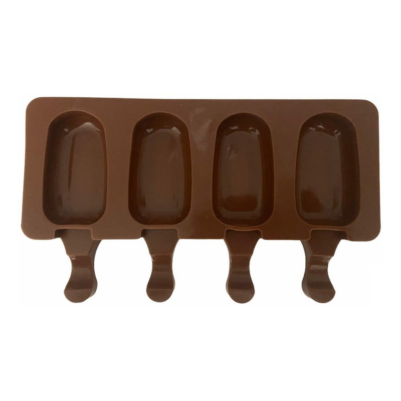 Moldes De Silicona Para Helados Molde Paletas Helado Mini418 Blanco