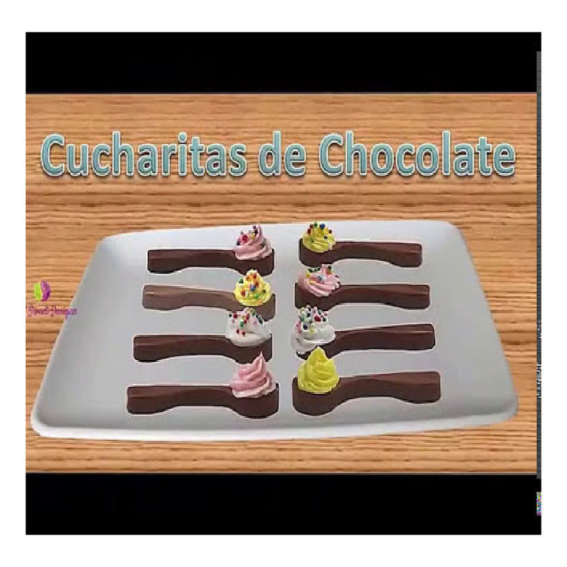 Moldes De Chocolates Moldes Silicona Chocolate Cucharas 6cav Marrón