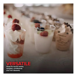 200 Vasos Shot Acrílico Para Postres Y Bebidas 30ml Pack De Fiesta