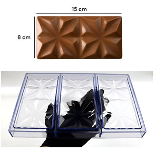 Set 2 Moldes Chocolate Policarbonato Molde Chocolate Rombos