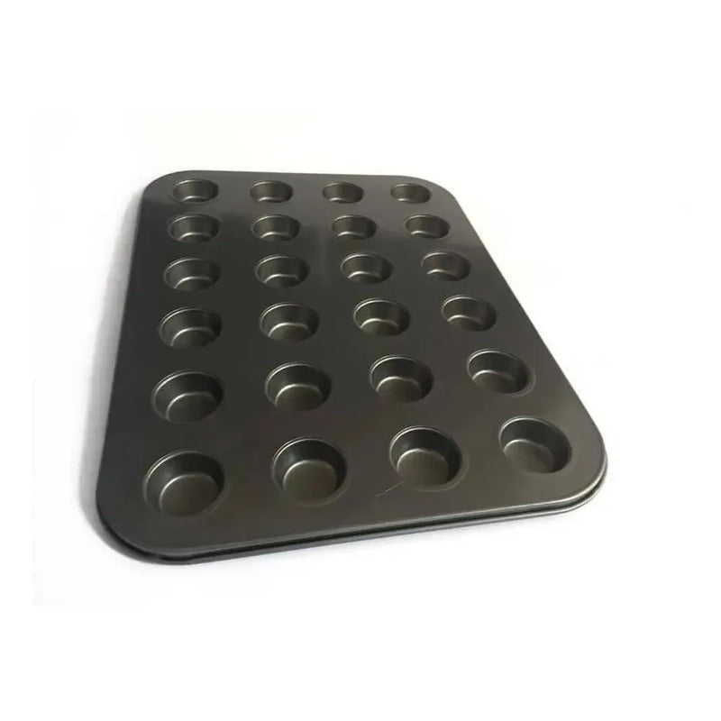 Pack X2 Molde 24 Cupcakes Molde Cupcake Molde Para Tortas Gris Claro