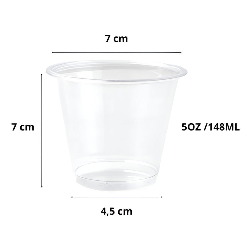 250 Vaso Plasticos Vasos Desechables Vaso Pequeño 148ml 5oz Transparente