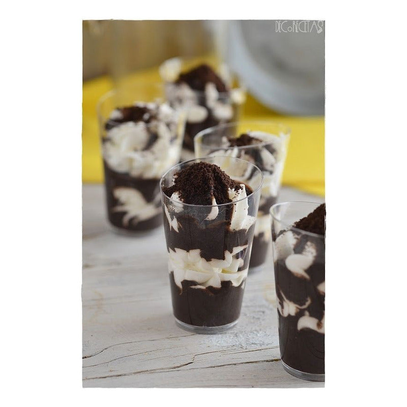 X20 Pocillo Desechable Pocillos Plásticos Para Postres 60ml