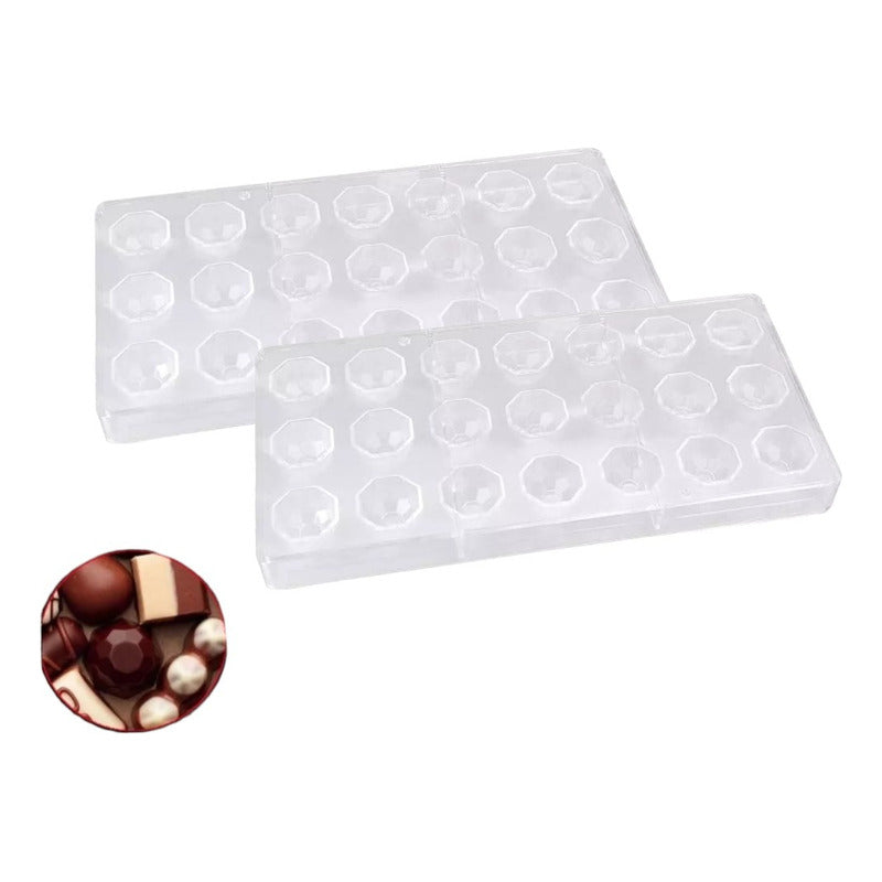 Pack 2 Moldes Chocolate Molde Chocolate Policarbona Diamante