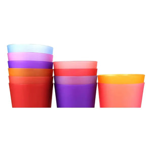 X12 Set De Vasos Vasos Plastico Vasos Reutilizables De Fiesta Vasos De Fiesta Vasos Plasticos Vaso Vasos De Plastico Pasteleriuscl Multicolor
