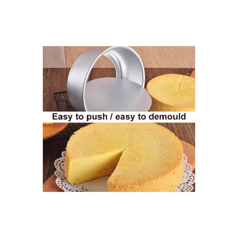 Molde De Aluminio Para Tortas Desmontable 24cm Molde De Aluminio 24cm Molde Redondo Desmontable 24cm Tarta Molde... Gris
