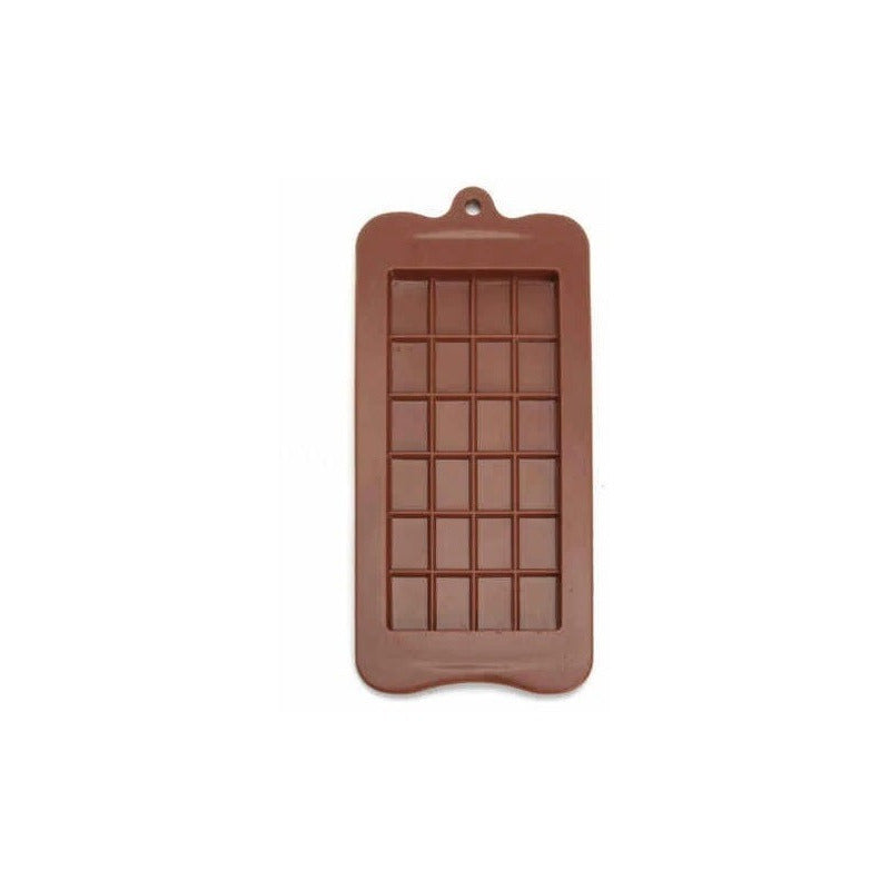 Pack X6 Moldes De Chocolate Barra De Chocolate Silicona Marrón