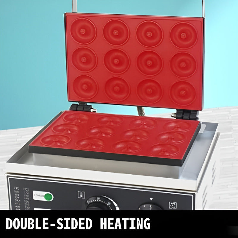 Maquina De Donuts Maquina Mini Donuts Maquina 12 Donas 1500w Plateado / Maquina Mini Donuts 12