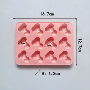 Pack X4 Moldes De Silicona Reposteria Penes Molde Silicona