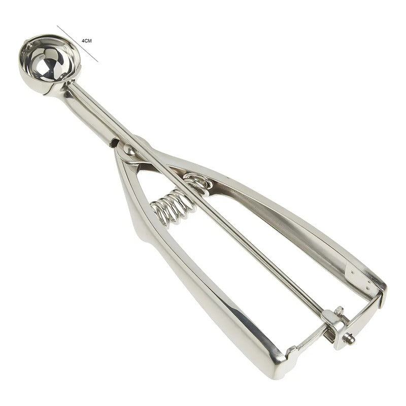Cucharas Para Helado Cuchara Helado Cuchara De Helado 4cm Cucharas De Galletas Para Hornear De Acero Inoxidable Cucharas Para Servir Porcionadora Cuchara De Helado Con Liberación Pasteleriuscl Gris