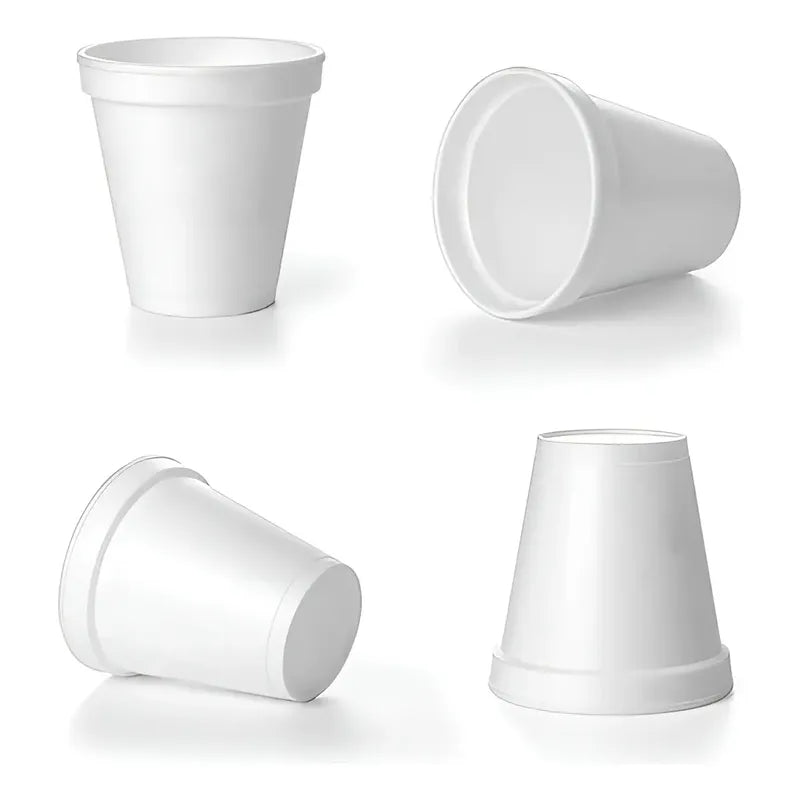 X1000 Vasos Plumavit Termico Vasos Desechable Vaso 6oz/177ml Vasos Termicos Vasos De Plumavit Vaso De Cafe Vasos... Blancos