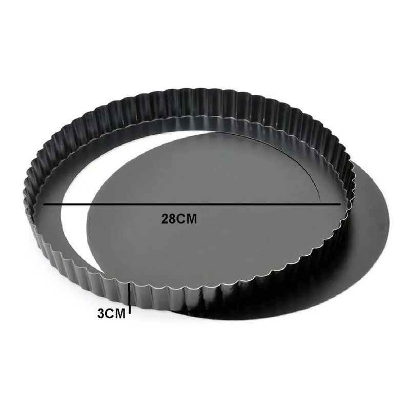 Pack X2 Molde Desmontable Moldes Desmontables Moldes 28cm Gris Claro