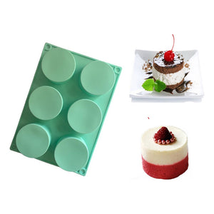 Molde De Silicona Cheesecake Molde Jabon Molde 6cavid Redond