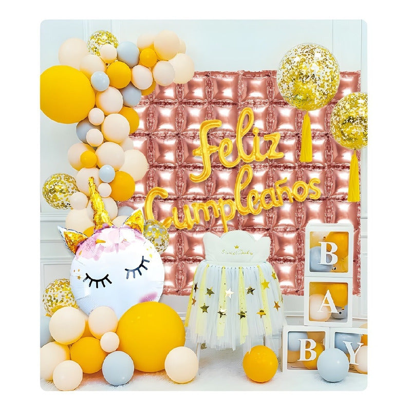 Pack 51 Globos Cumpleaños Globos Feliz Cumpleaños Globo 1976 Multicolor Cumpleaños