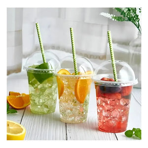 200 Vaso Desechable Plastico Vaso Con Tapa Domo Con Hoyo 12oz Vasos Plasticos Desechables Vasos Para Bebidas Juego De Vasos Descartables 12oz Vasos Grande Vasos Plásticos Pasteleriuscl Trasparente