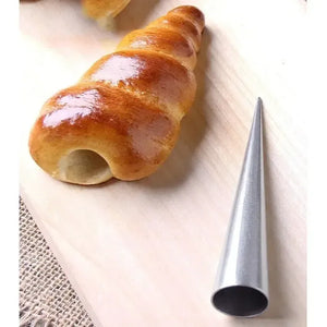 Pack X60 Cono Molde Para Cannoli Cachito Croissant Pan Danes Color Gris 42008