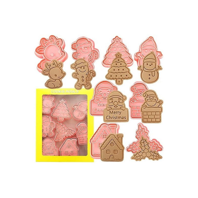 8 Moldes Para Galletas Cortador Galletas Cortadores Navidad