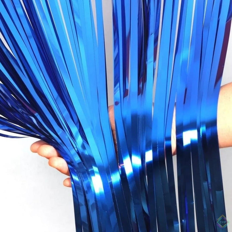 X2 Cortinas Guirnalda Cumpleaños Guirnalda Azul Oscuro 2m Cortina Azul Oscuro