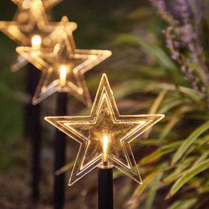 5 Guirnalda Solar Guirnaldas Solares Lampara Jardin Estrella Amarillo