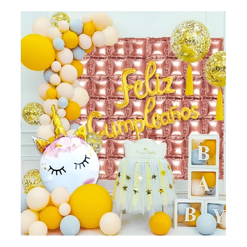 Pack 51 Globos Cumpleaños Globos Feliz Cumpleaños Globo 1976 Multicolor Cumpleaños