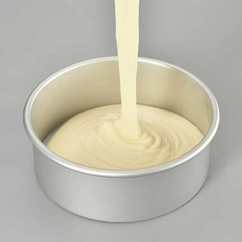 Molde Torta Moldes De Torta Molde Queque Molde Aluminio 20cm Gris Claro