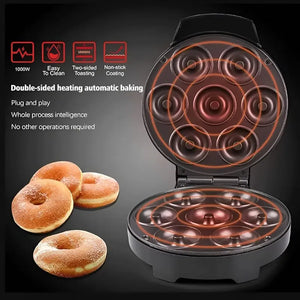 Maquina Para Donas Maquina De Donuts Mini Donas 1000w 7cav Máquina De Donas Eléctrica Máquina Para Donuts Equipo... Negro