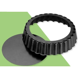 Pack X24 Moldes Tartaleta Desmontable Tarta Individual 12cm Gris Claro