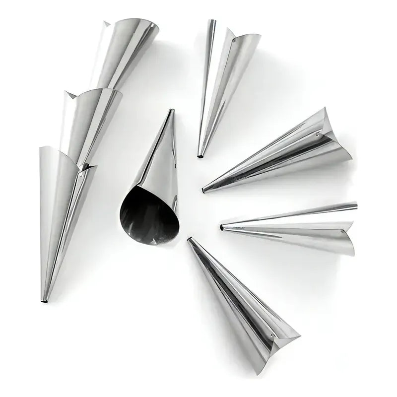 Pack X90 Cono Molde Para Cannoli Molde Cocina Cachito Croissant Pan Danes Molde Cono Molde De Cachitos Molde Para Cannoli Molde Para Conito Molde Cachito Molde Cannoli Molde Pasteleriuscl Gris