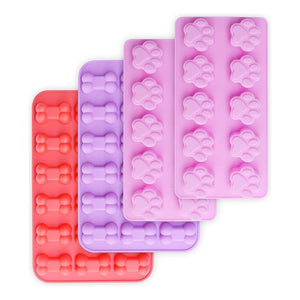 4 Molde Silicona Huesito Molde Patita Molde Pata Molde Hueso