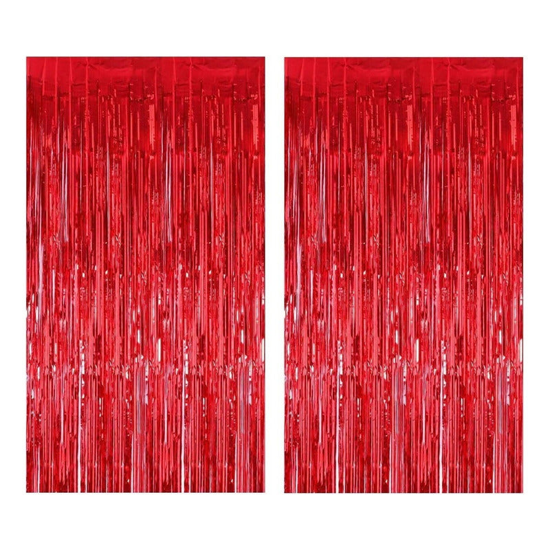 X2 Cortina Guirnalda Cumpleaños Guirnalda Cumpleaños Rojo 2m Rojo Cortina De Cumpleaños