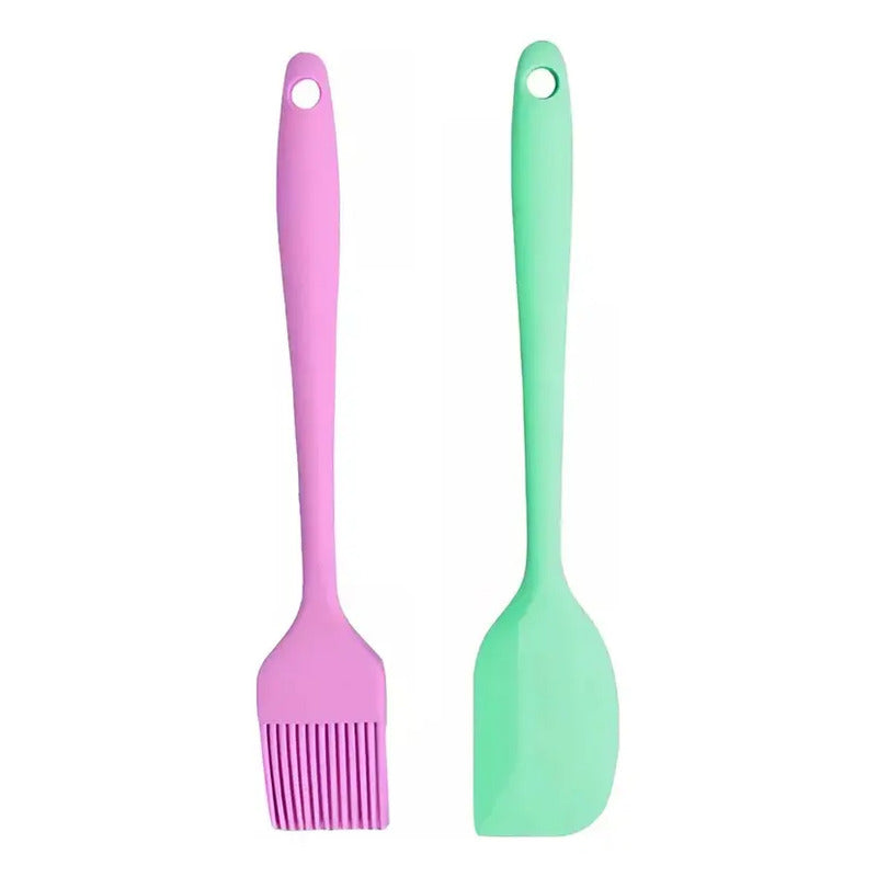 Pack X2 Mezquino Silicona Brochas Silicona Utensilios Cocina Silicona Espatula De Silicon Brochas De Reposteria Brocha... Multicolor