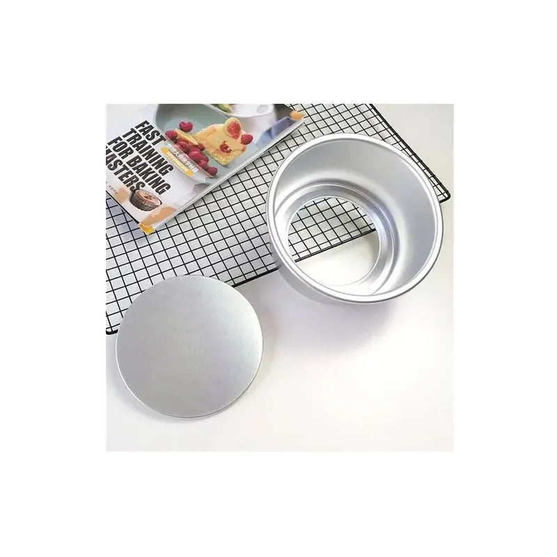 Moldes De Aluminio Para Tortas Molde Desmontable 20cm Molde De Aluminio Molde Redondo Desmontable 20cm Tarta Molde Desmontable Queque Molde Reposteria Desmontable 20x8cm Pastel Pasteleriuscl Gris