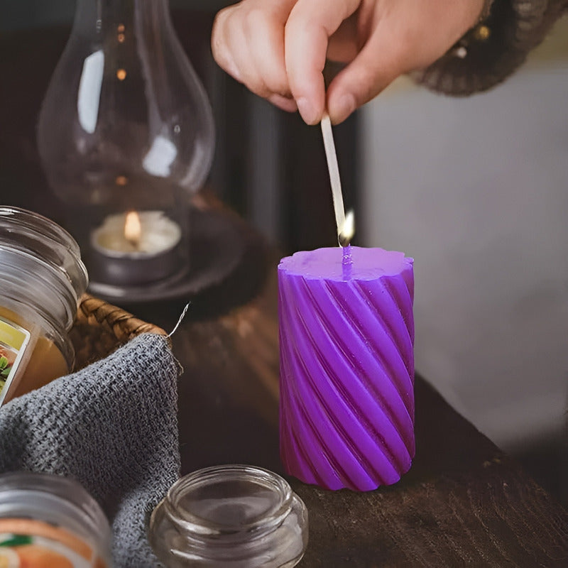 2 Moldes Para Hacer Velas Molde Para Velas Cilindro Espiral