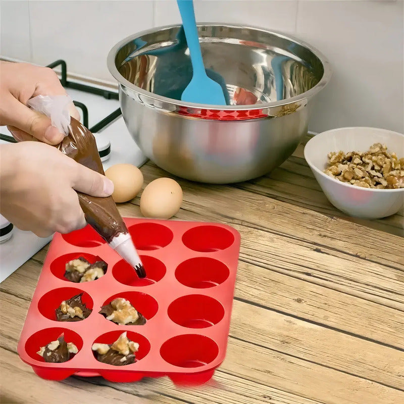 Molde Cupcakes Molde 12 Magdalena Molde Muffin Reposteria 12 Color Multicolor 110672