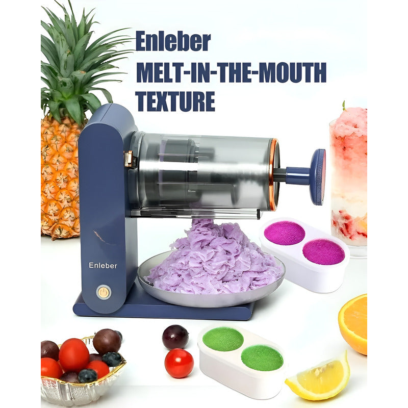 Maquina De Helados Trituradora Hielo Maquina De Granizados Azul Marino 50/ 60 Hz