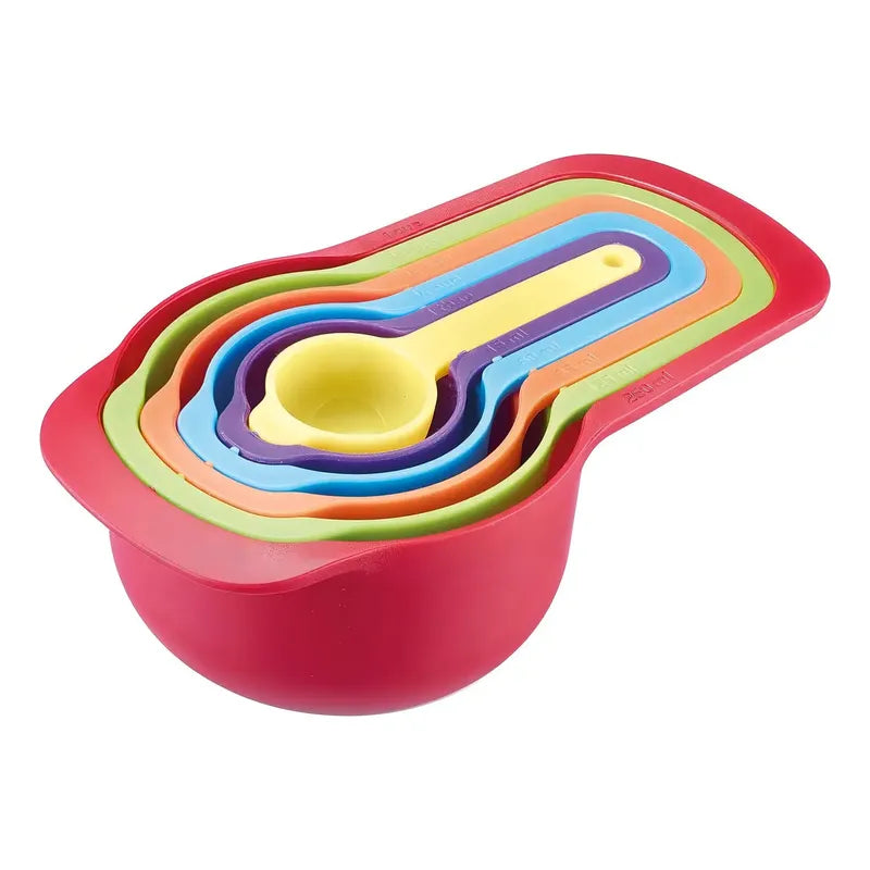 Cucharas Medidoras Bono Home Plástico Colorido Cocina Repostería 6 Unidades