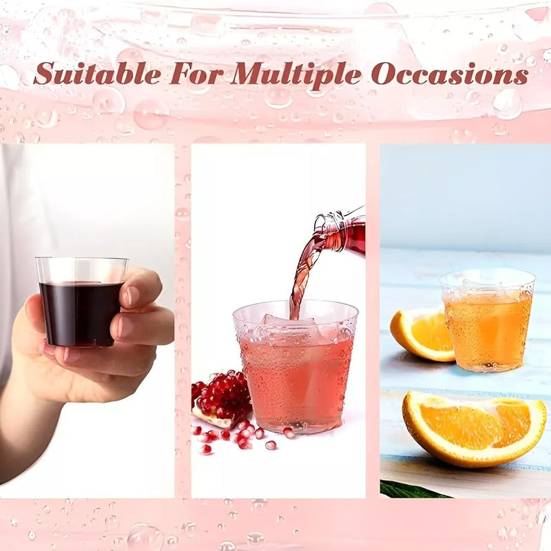 X100 Pocillos Para Postres Vasos Plasticos Vasos Shot 30ml Transparente / Pocillos Para Postres / 40ml