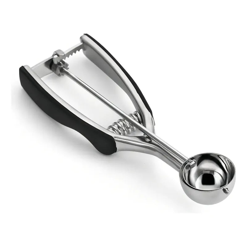 Cucharas Para Helado Cuchara Helado Cuchara De Helado 4cm Cucharas De Galletas Para Hornear De Acero Inoxidable Cucharas Para Servir Porcionadora Cuchara De Helado Con Liberación Pasteleriuscl Gris