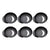 Pack X6 Moldes Tartaleta Desmontable Tarta Individual 8,5cm Gris Oscuro